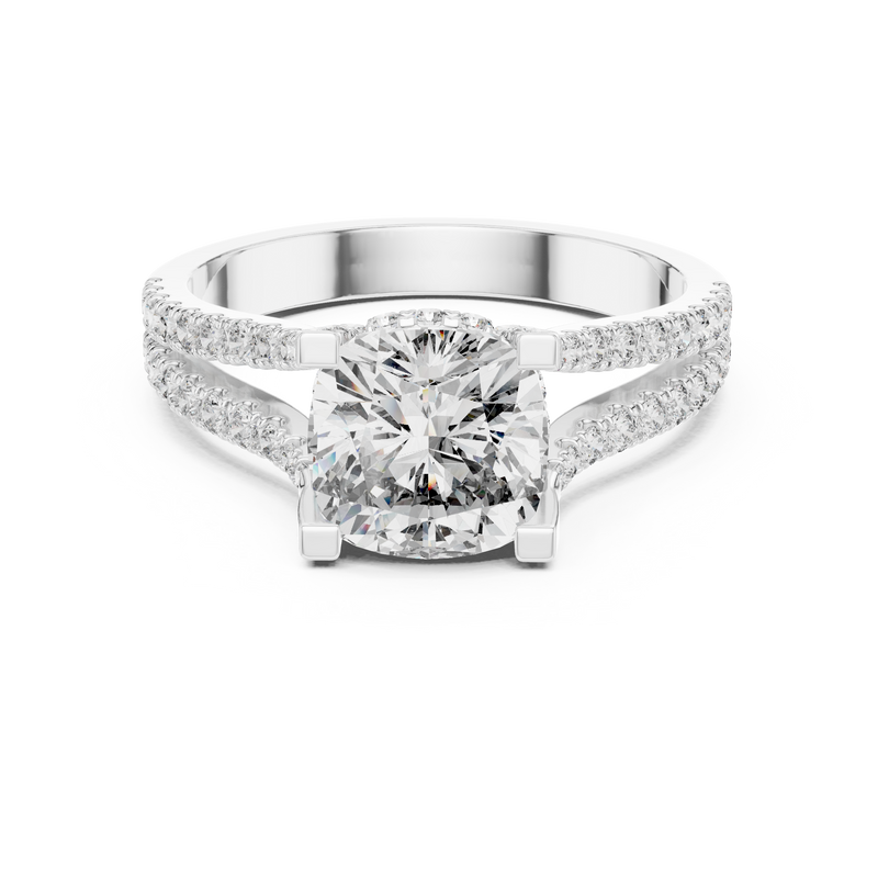 Ladies Ring DDLR-182@7 - White Gold - Image