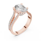 Ladies Ring DDLR-183@7 - Rose Gold - Image