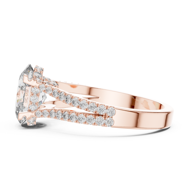 Ladies Ring DDLR-183@7 - Rose Gold - Image