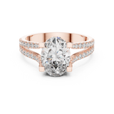 Ladies Ring DDLR-183@7 - Rose Gold - Image
