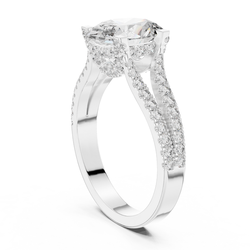 Ladies Ring DDLR-183@7 - White Gold - Image