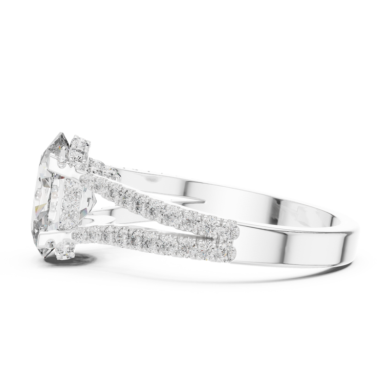 Ladies Ring DDLR-183@7 - White Gold - Image