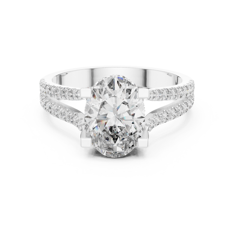 Ladies Ring DDLR-183@7 - White Gold - Image