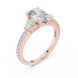 Ladies Ring DDLR-184@7 - Rose Gold - Image