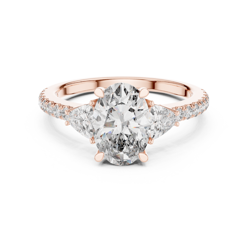 Ladies Ring DDLR-184@7 - Rose Gold - Image