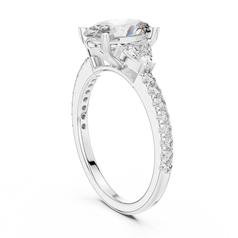 Ladies Ring DDLR-184@7 - White Gold - Image