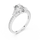 Ladies Ring DDLR-184@7 - White Gold - Image