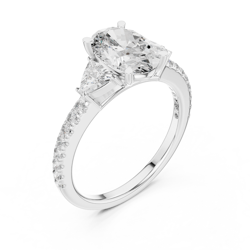 Ladies Ring DDLR-184@7 - White Gold - Image