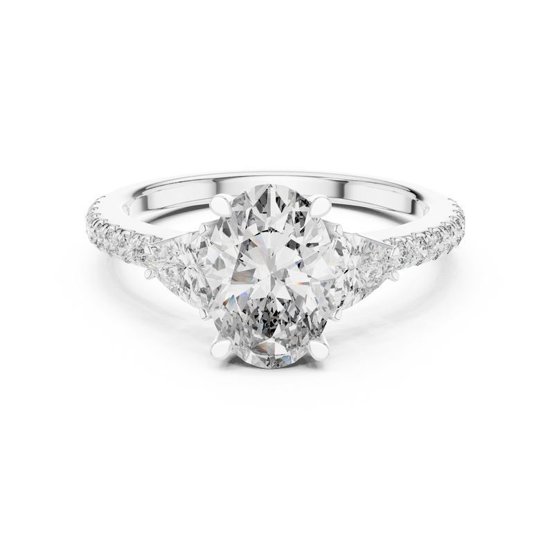 Ladies Ring DDLR-184@7 - White Gold - Image