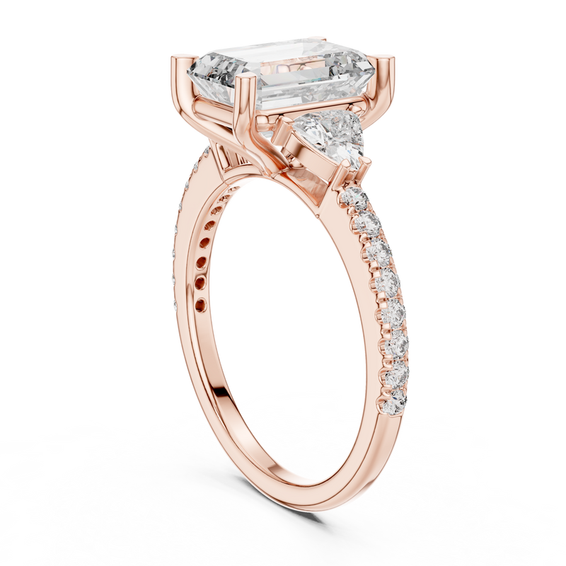 Ladies Ring DDLR-185@7 - Rose Gold - Image