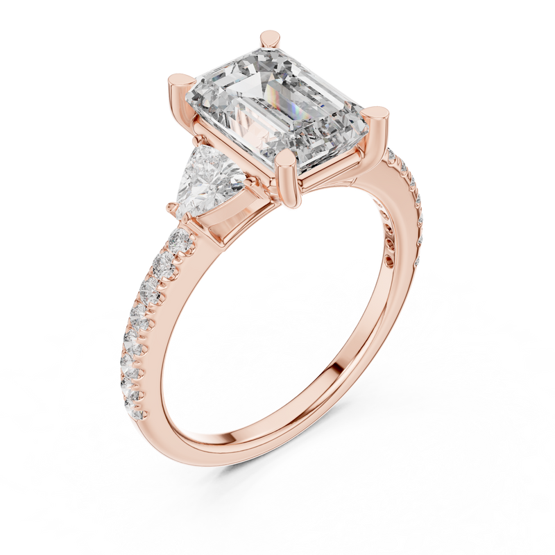 Ladies Ring DDLR-185@7 - Rose Gold - Image