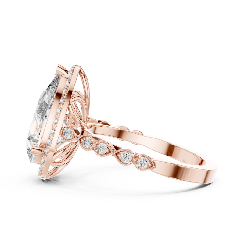 Ladies Ring DDLR-186@7 - Rose Gold - Image