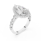 Ladies Ring DDLR-186@7 - White Gold - Image