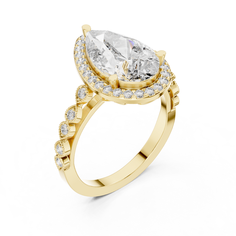Ladies Ring DDLR-186@7 - Yellow Gold - Image