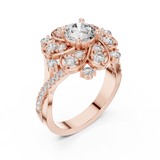 Ladies Ring DDLR-187@7 - Rose Gold - Image