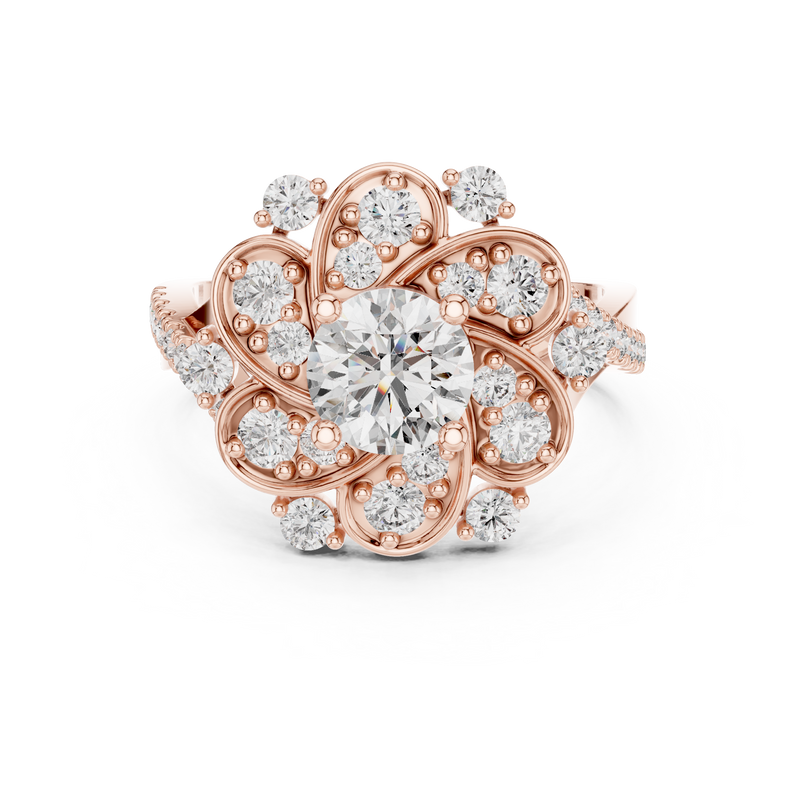 Ladies Ring DDLR-187@7 - Rose Gold - Image