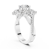 Ladies Ring DDLR-187@7 - White Gold - Image