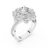 Ladies Ring DDLR-187@7 - White Gold - Image