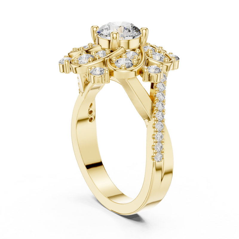Ladies Ring DDLR-187@7 - Yellow Gold - Image