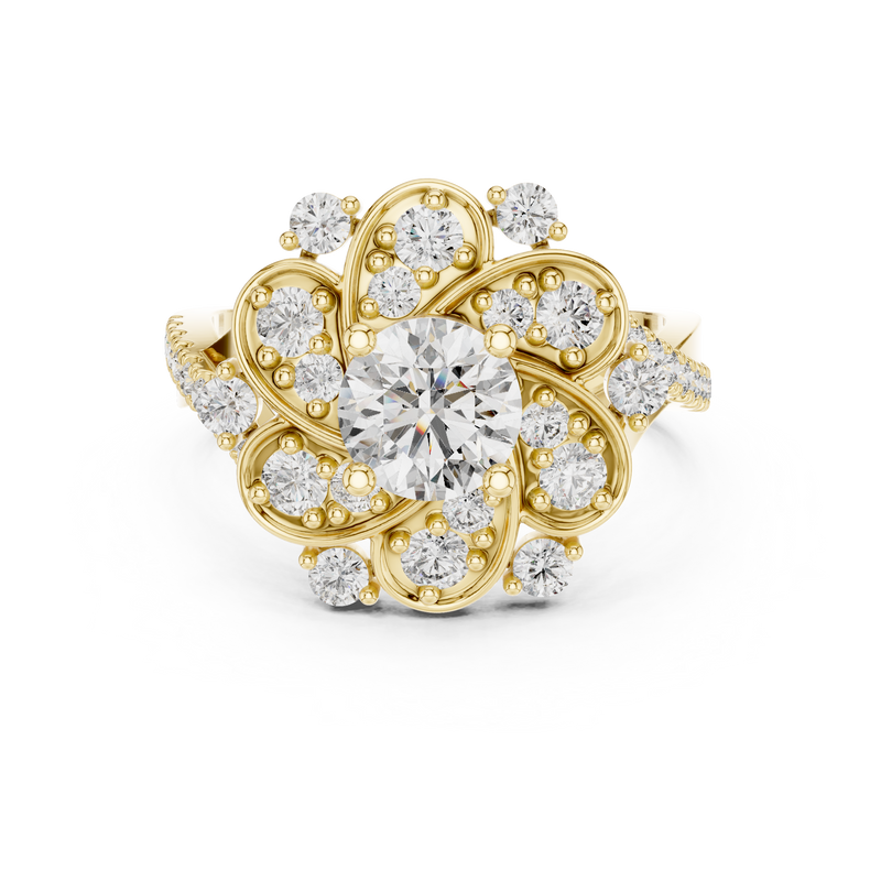 Ladies Ring DDLR-187@7 - Yellow Gold - Image