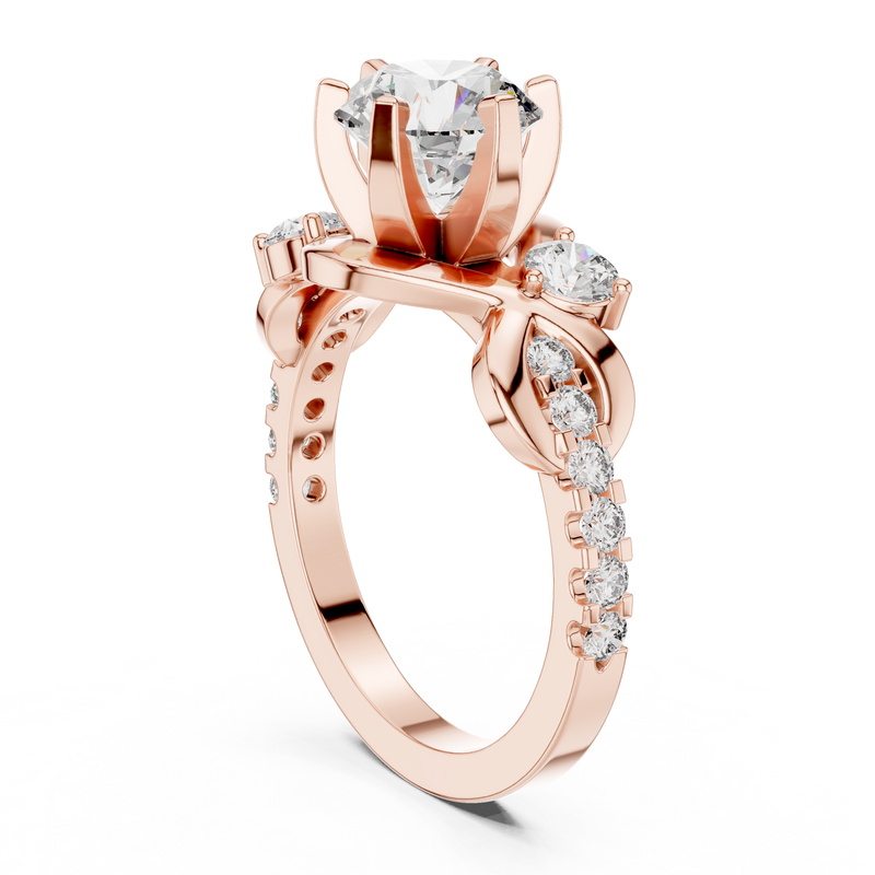 Ladies Ring DDLR-188@7 - Rose Gold - Image