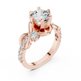 Ladies Ring DDLR-188@7 - Rose Gold - Image