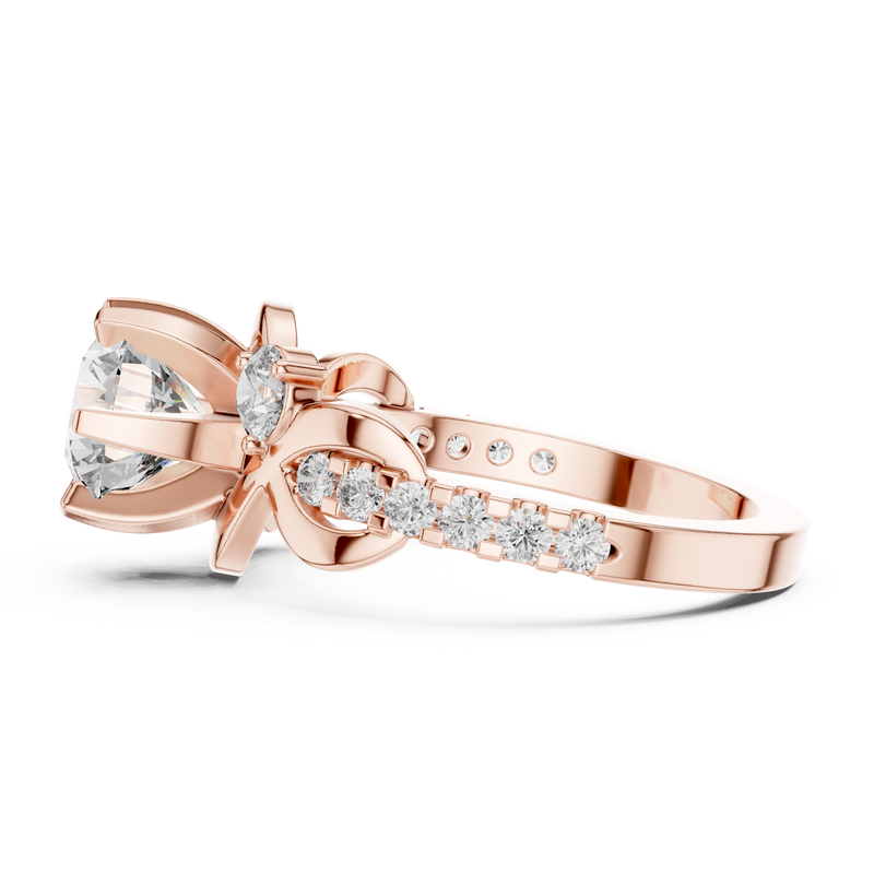 Ladies Ring DDLR-188@7 - Rose Gold - Image