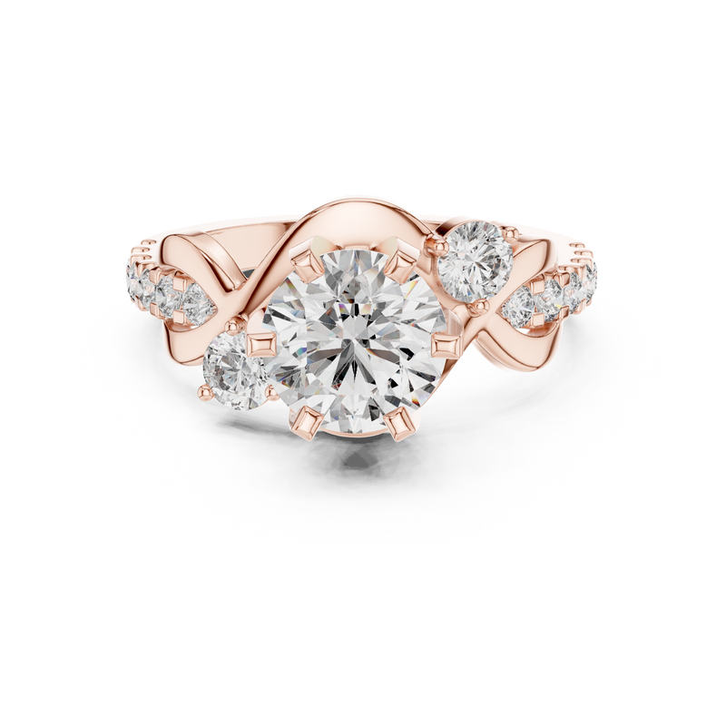 Ladies Ring DDLR-188@7 - Rose Gold - Image