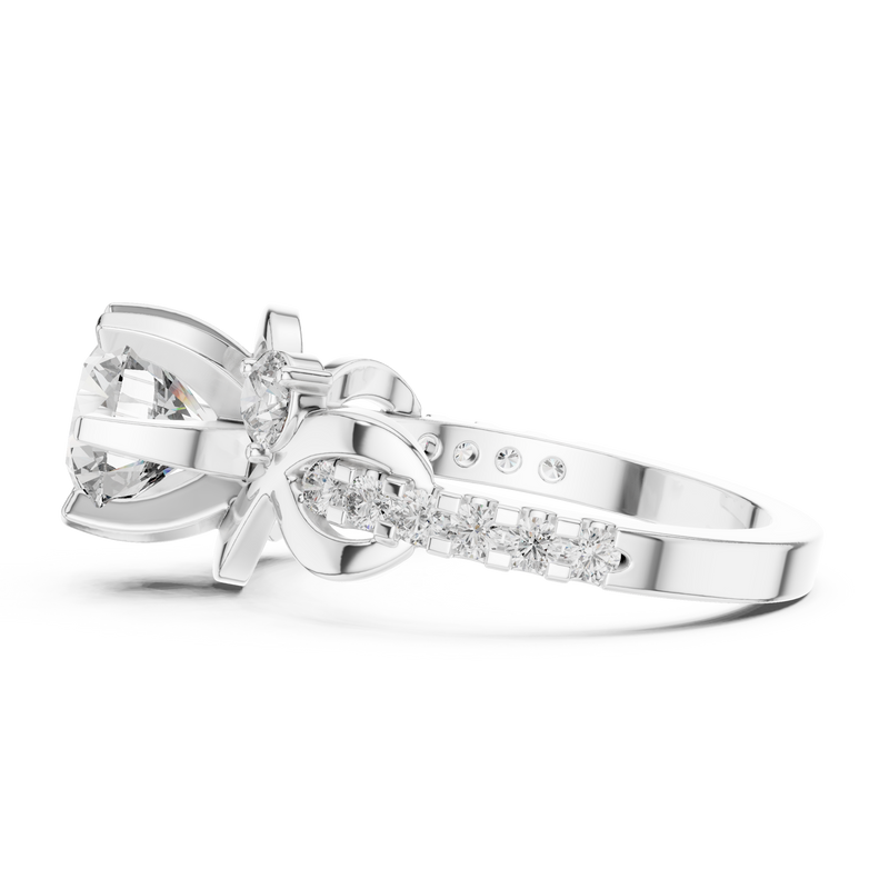 Ladies Ring DDLR-188@7 - White Gold - Image