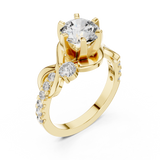 Ladies Ring DDLR-188@7 - Yellow Gold - Image