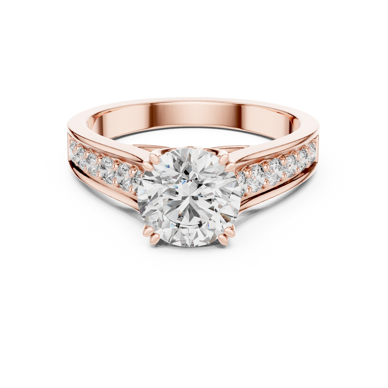 Ladies Ring DDLR-190@7 - Rose Gold - Image
