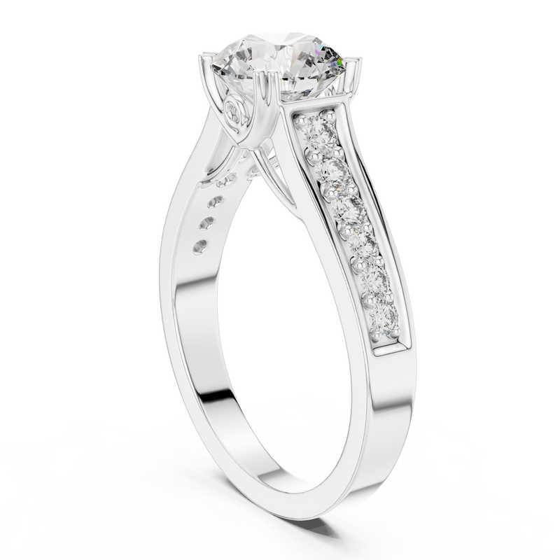 Ladies Ring DDLR-190@7 - White Gold - Image