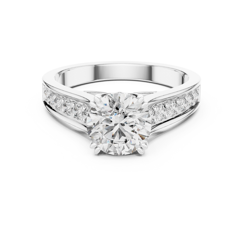 Ladies Ring DDLR-190@7 - White Gold - Image