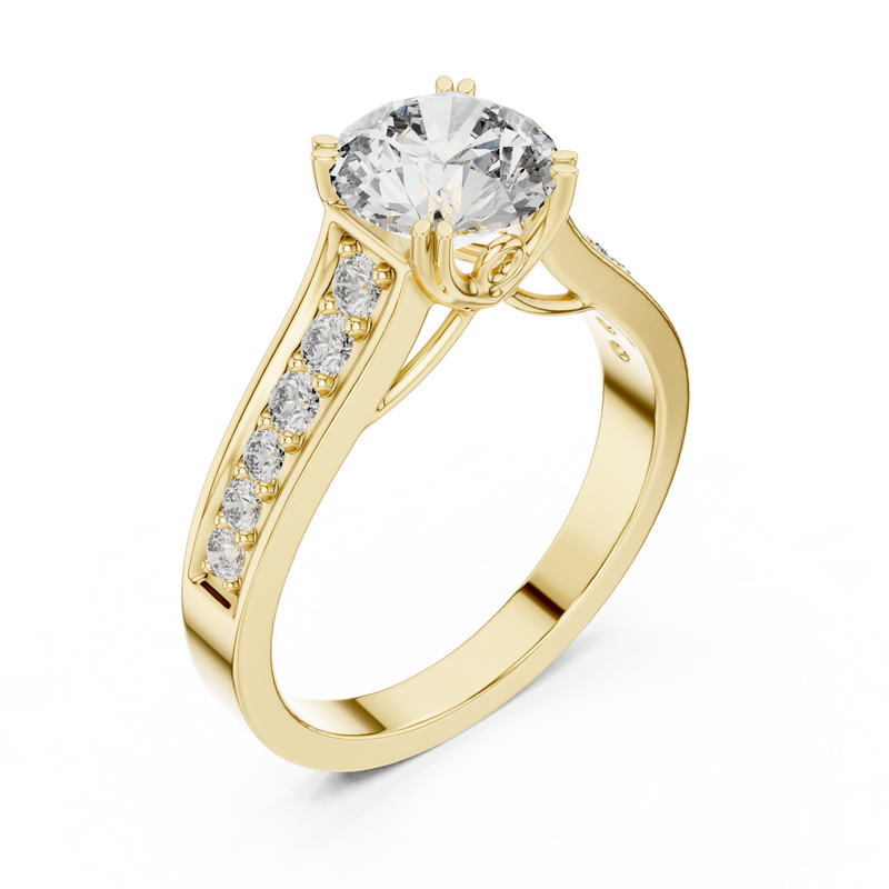 Ladies Ring DDLR-190@7 - Yellow Gold - Image