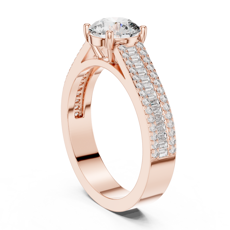 Ladies Ring DDLR-191@7 - Rose Gold - Image