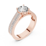 Ladies Ring DDLR-191@7 - Rose Gold - Image