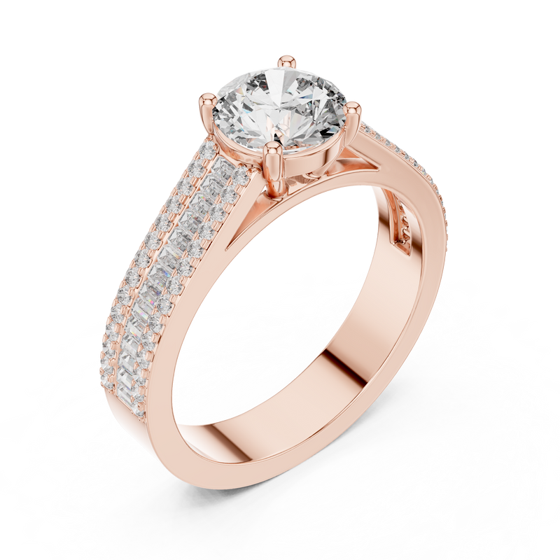 Ladies Ring DDLR-191@7 - Rose Gold - Image