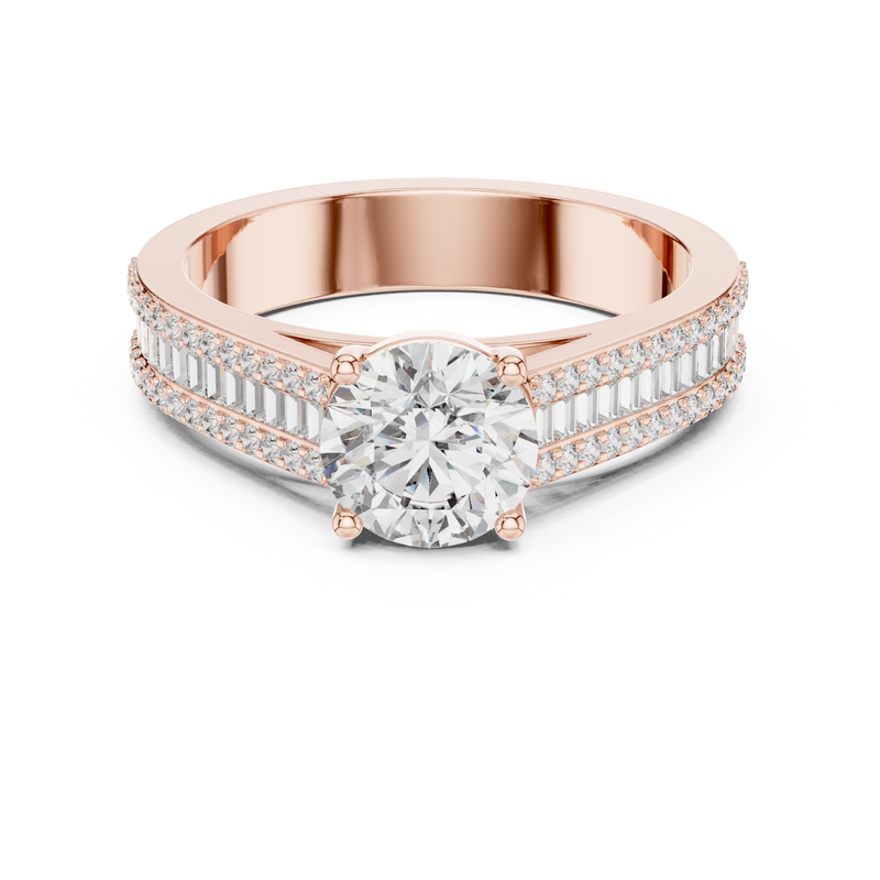 Ladies Ring DDLR-191@7 - Rose Gold - Image