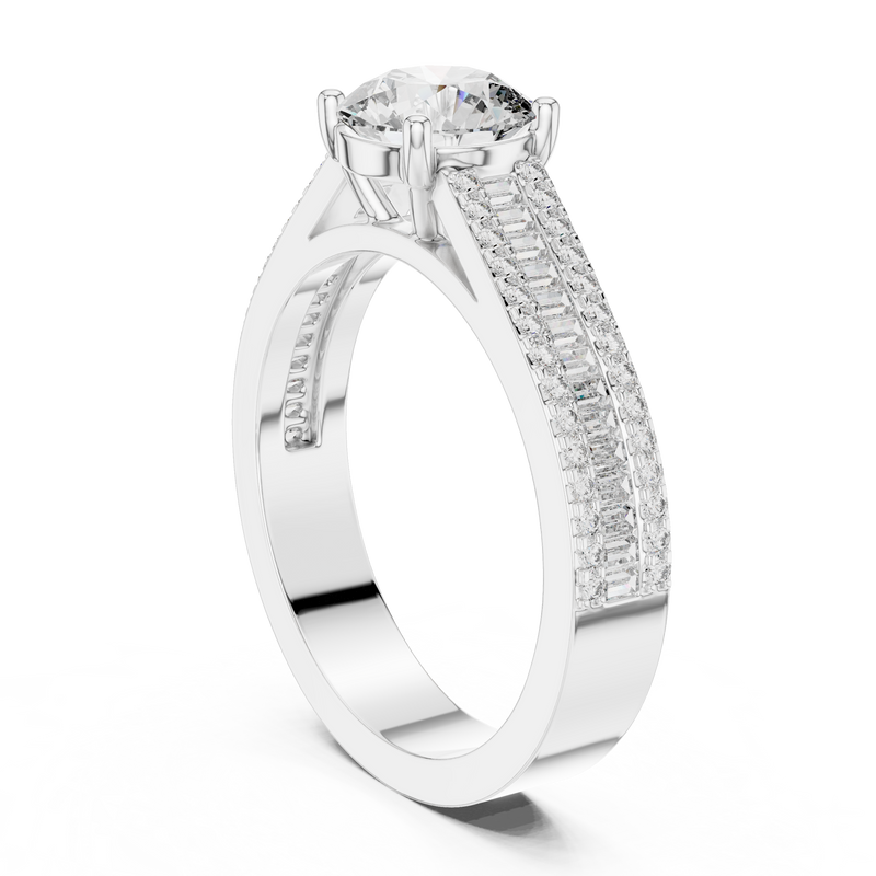 Ladies Ring DDLR-191@7 - White Gold - Image