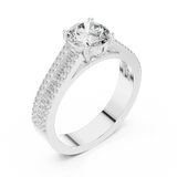 Ladies Ring DDLR-191@7 - White Gold - Image