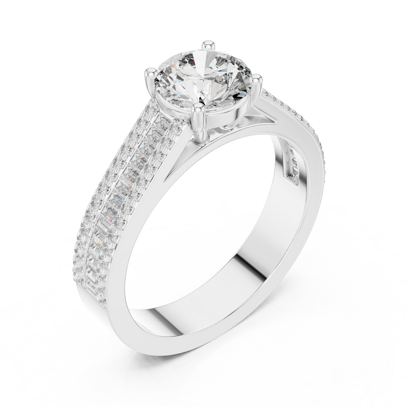 Ladies Ring DDLR-191@7 - White Gold - Image