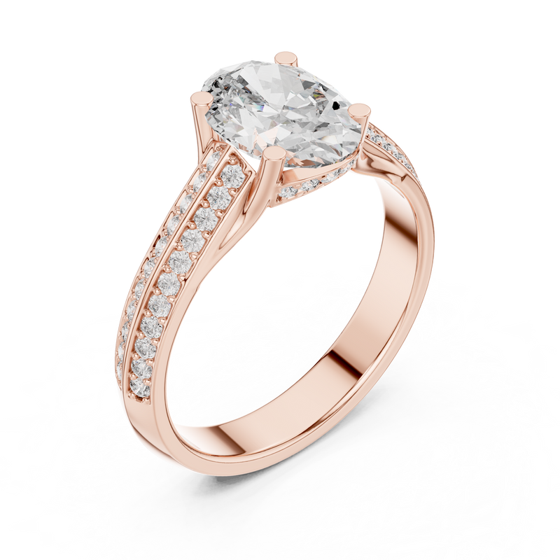 Ladies Ring DDLR-192@7 - Rose Gold - Image