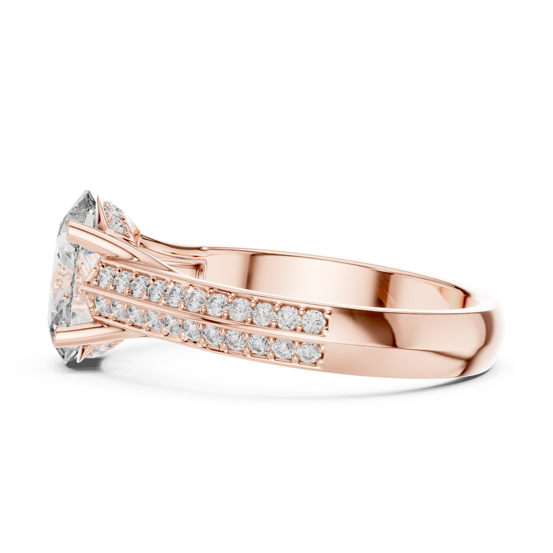 Ladies Ring DDLR-192@7 - Rose Gold - Image