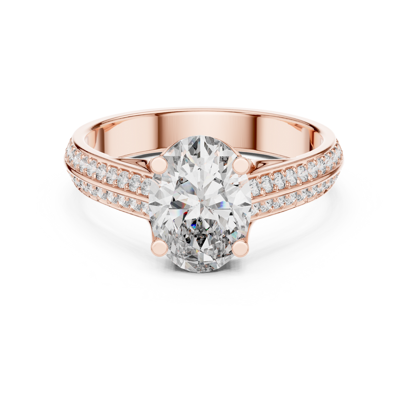Ladies Ring DDLR-192@7 - Rose Gold - Image
