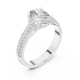 Ladies Ring DDLR-192@7 - White Gold - Image