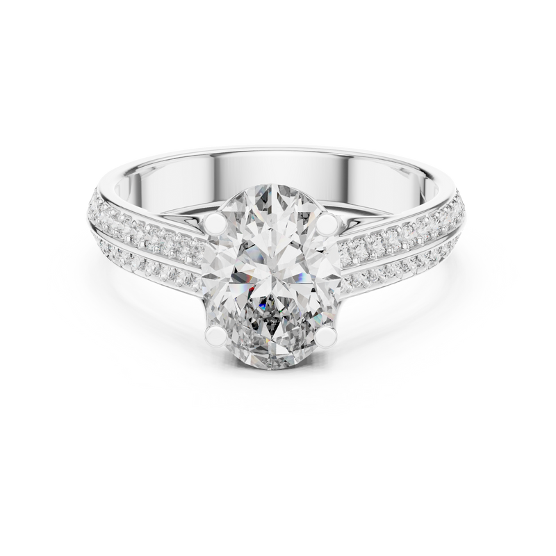 Ladies Ring DDLR-192@7 - White Gold - Image