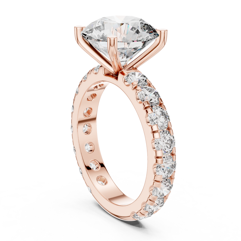 Ladies Ring DDLR-193@7 - Rose Gold - Image