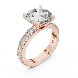 Ladies Ring DDLR-193@7 - Rose Gold - Image
