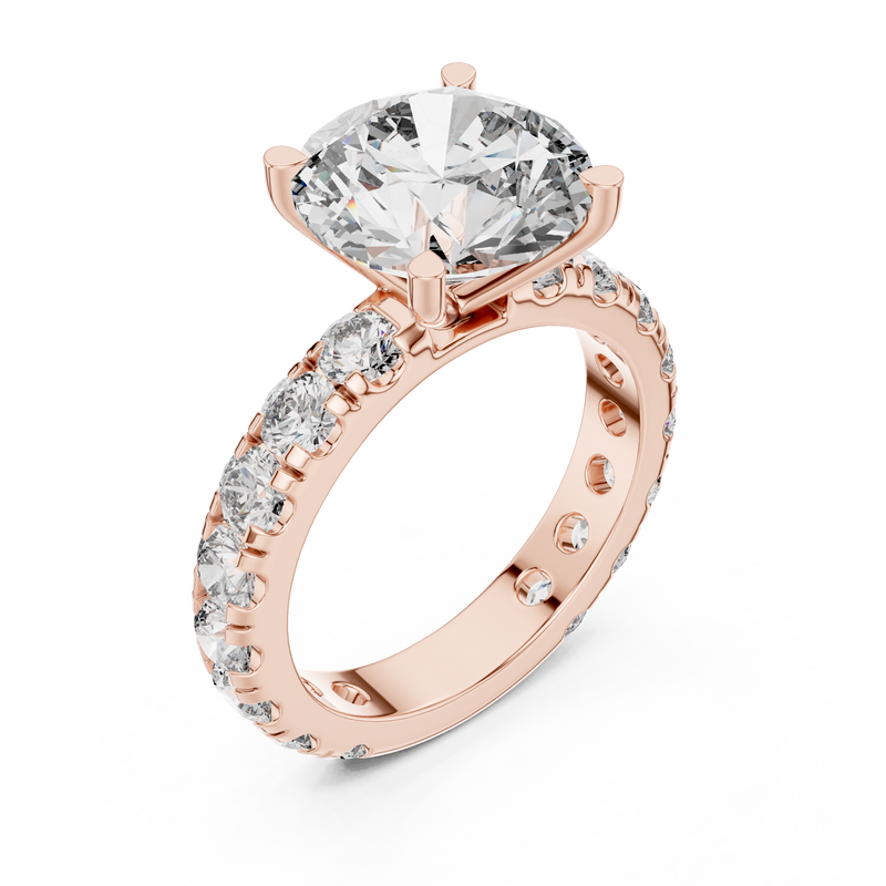 Ladies Ring DDLR-193@7 - Rose Gold - Image