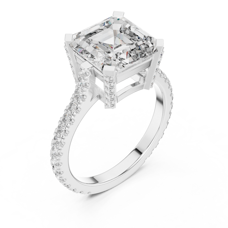 Ladies Ring DDLR-194@7 - White Gold - Image